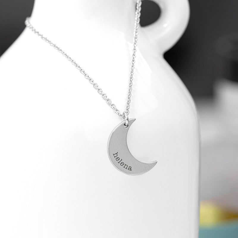 Personalised Crescent Moon Necklace