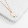 Personalised Crescent Moon Necklace