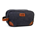 Personalised Deluxe Denim Wash Bag Grey