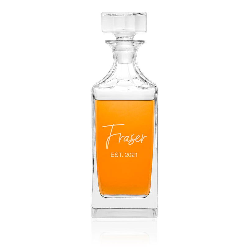 Personalised Timeless Signature Square Decanter