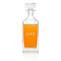 Personalised Timeless Initials Square Decanter