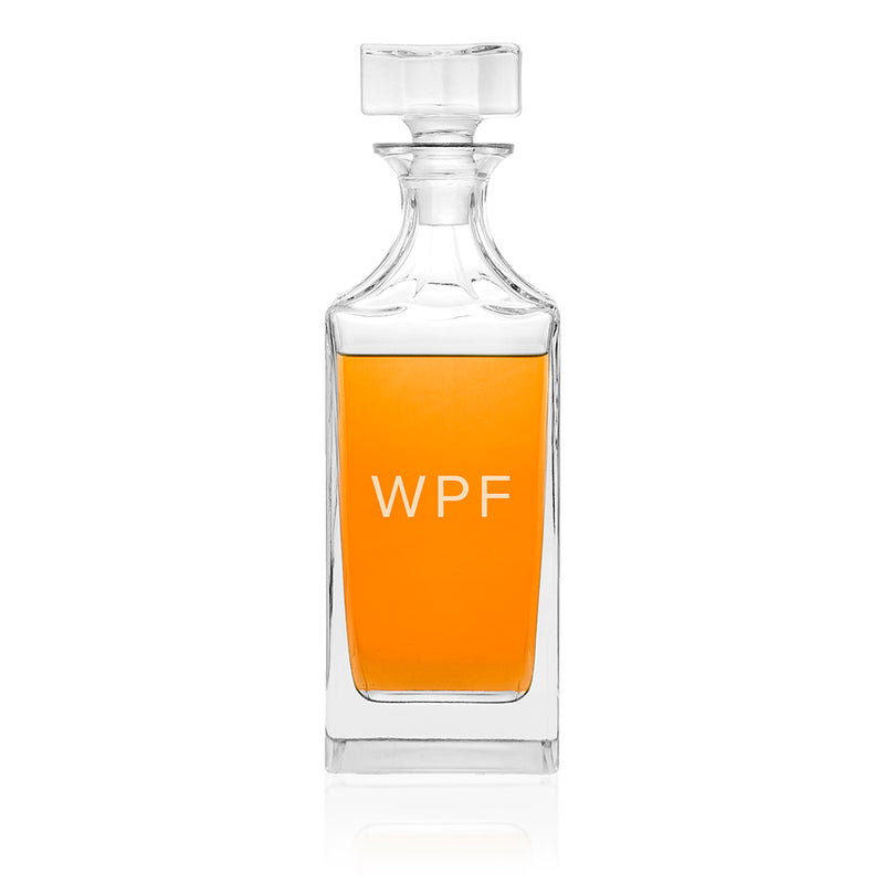 Personalised Timeless Initials Square Decanter