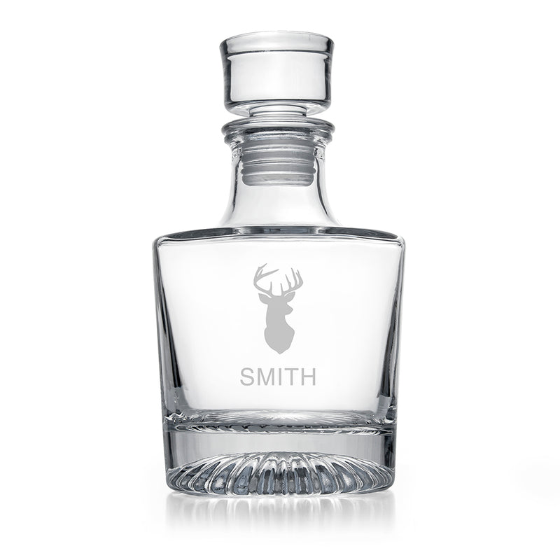 Personalised Elegance Stag Round Decanter