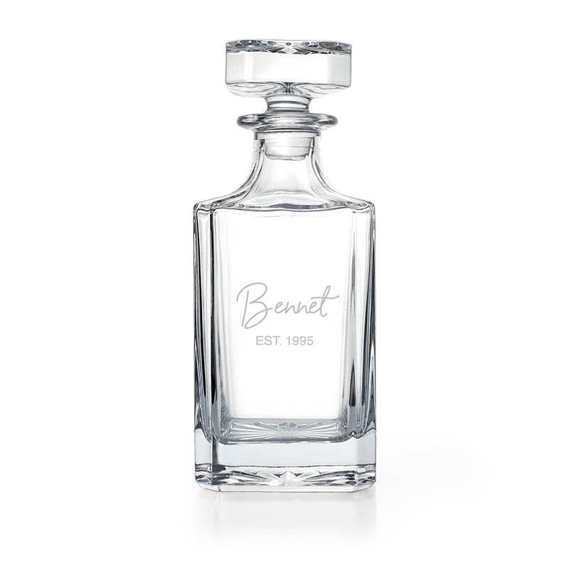 Personalised Classic Signature Square Decanter