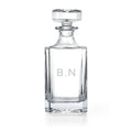 Personalised Classic Initials Square Decanter