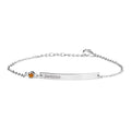 Personalised Silver Birthstone Swarovski Crystal Bracelet