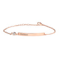 Personalised Rose Gold Birthstone Swarovski Crystal Bracelet