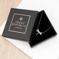 Personalised Dragonfly Silver Necklace