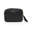 Personalised Luxury Crossbody Bag in Black