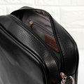 Personalised Luxury Crossbody Bag in Black
