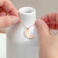 Personalised Eid Mubarak Crescent Moon Necklace