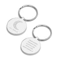 Personalised Eid Mubarak Round Keyring