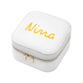 Personalised Summer Style White Jewellery Case - Yellow