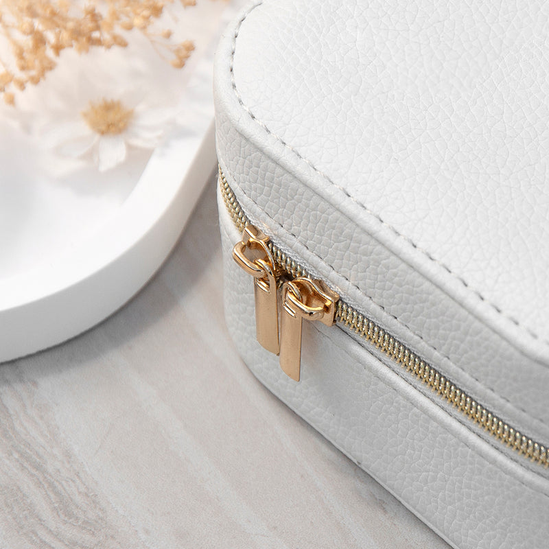Personalised Summer Style White Jewellery Case - Blue