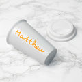 Personalised Summer Style Ceramic Travel Mug - Yellow