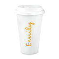 Personalised Summer Style Ceramic Travel Mug - Yellow