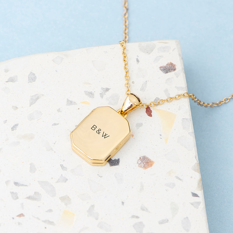 Personalised Rectangular Photo Locket