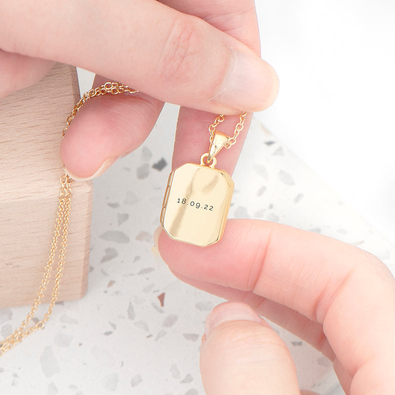 Personalised Rectangular Photo Locket