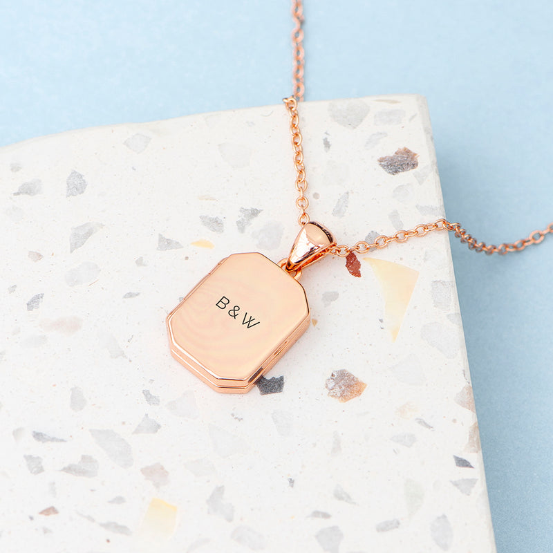 Personalised Rectangular Photo Locket