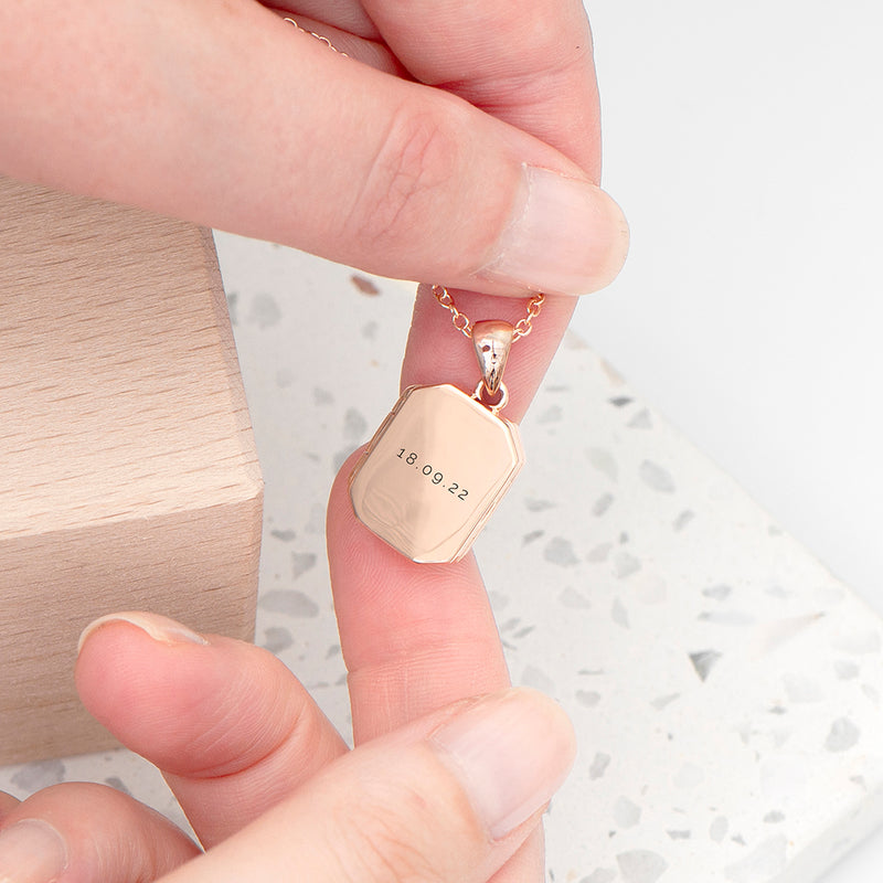Personalised Rectangular Photo Locket