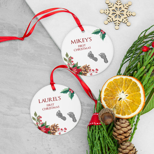 Personalised Baby's First Christmas Ornament, alternate view