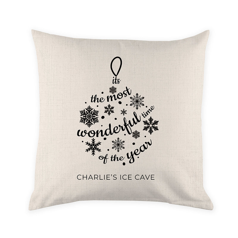 Personalised Bauble Cushion Cover