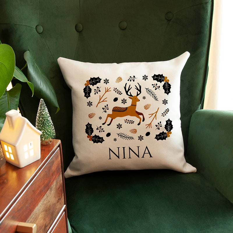 Personalised Elegant Script Cushion Cover