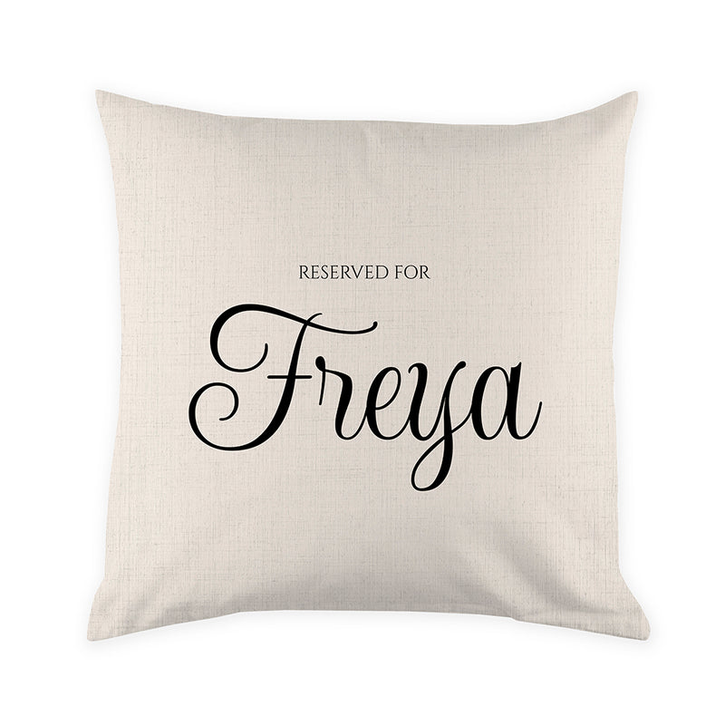 Personalised Elegant Script Cushion Cover