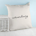 Personalised Empowering Word Cushion Cover