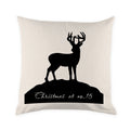 Personalised Reindeer Silhouette Cushion Cover