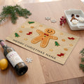 Personalised Christmas Gingerbread Placemat