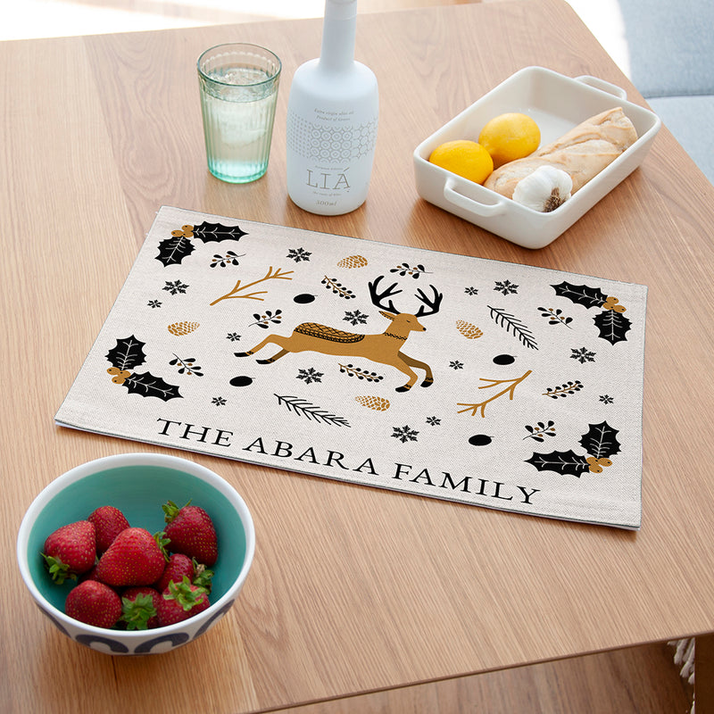 Personalised Nordic Woodland Placemat
