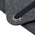 Personalised Monogrammed Black Vegan Apple Leather Laptop Sleeve - 13 inch