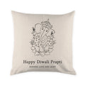 Personalised Diwali Ganesh Cushion Cover