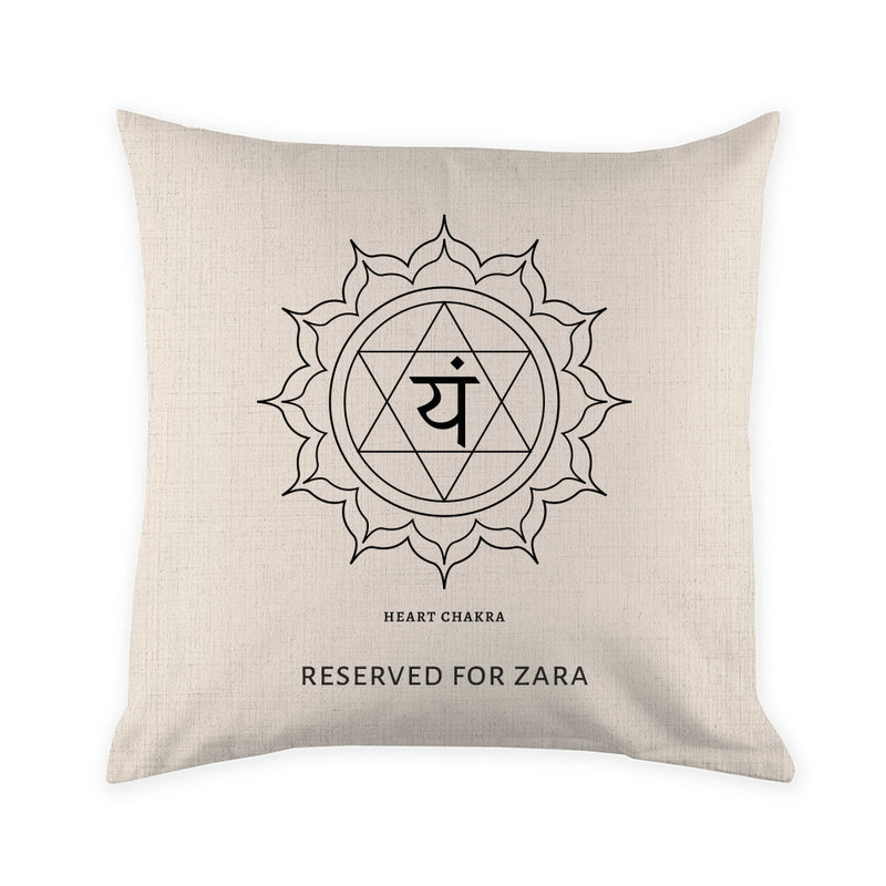Personalised Diwali Heart Chakra Cushion Cover