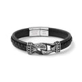 Personalised Men's Buckle Clasp Leather Bracelet