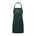 Personalised Santas Little Helper Childrens Green Waterproof Apron