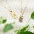 Personalised Strength Tarot Card Necklace