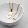 Personalised Heart Tarot Card Necklace