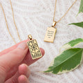 Personalised World Tarot Card Necklace