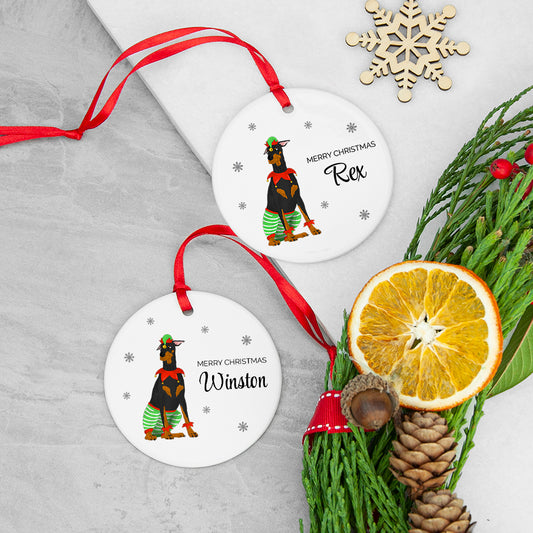 Personalised Big Dog Christmas Ornament, alternate view