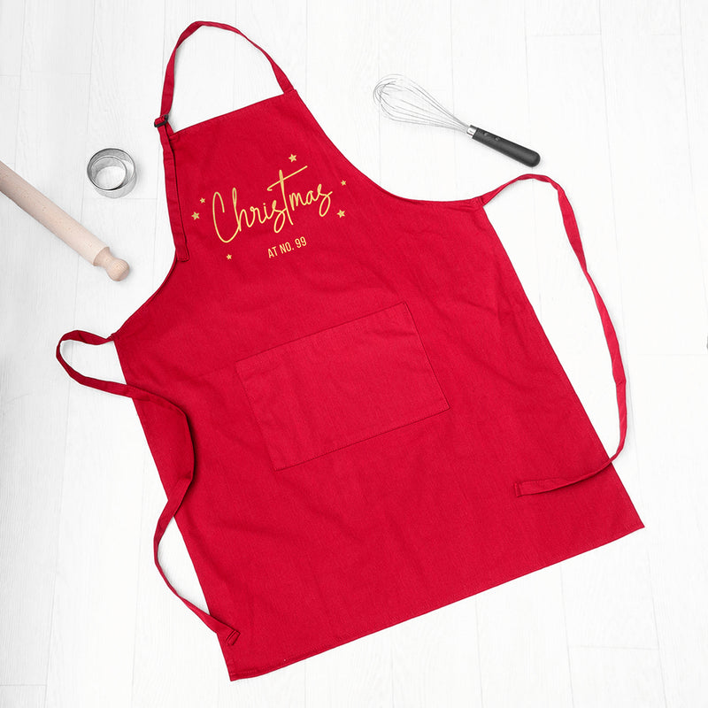 Personalised Christmas at Number Apron