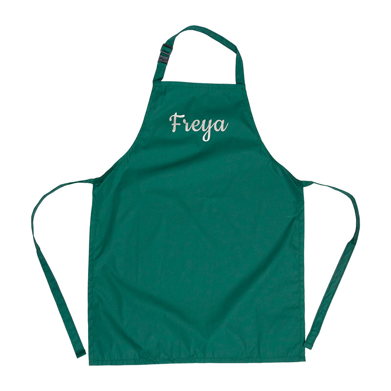 Personalised Children's Green Waterproof Apron