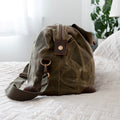 Personalised Monogrammed Luxury Waxed Canvas Holdall