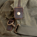 Personalised Monogrammed Luxury Waxed Canvas Holdall