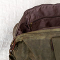 Personalised Monogrammed Luxury Waxed Canvas Holdall