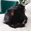 Personalised Monogrammed Luxury Waxed Canvas Holdall