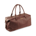 Personalised Monogrammed Vegan Leather Weekender Holdall