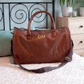 Personalised Monogrammed Vegan Leather Business Garment Bag