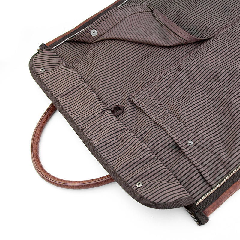 Personalised Monogrammed Vegan Leather Business Garment Bag
